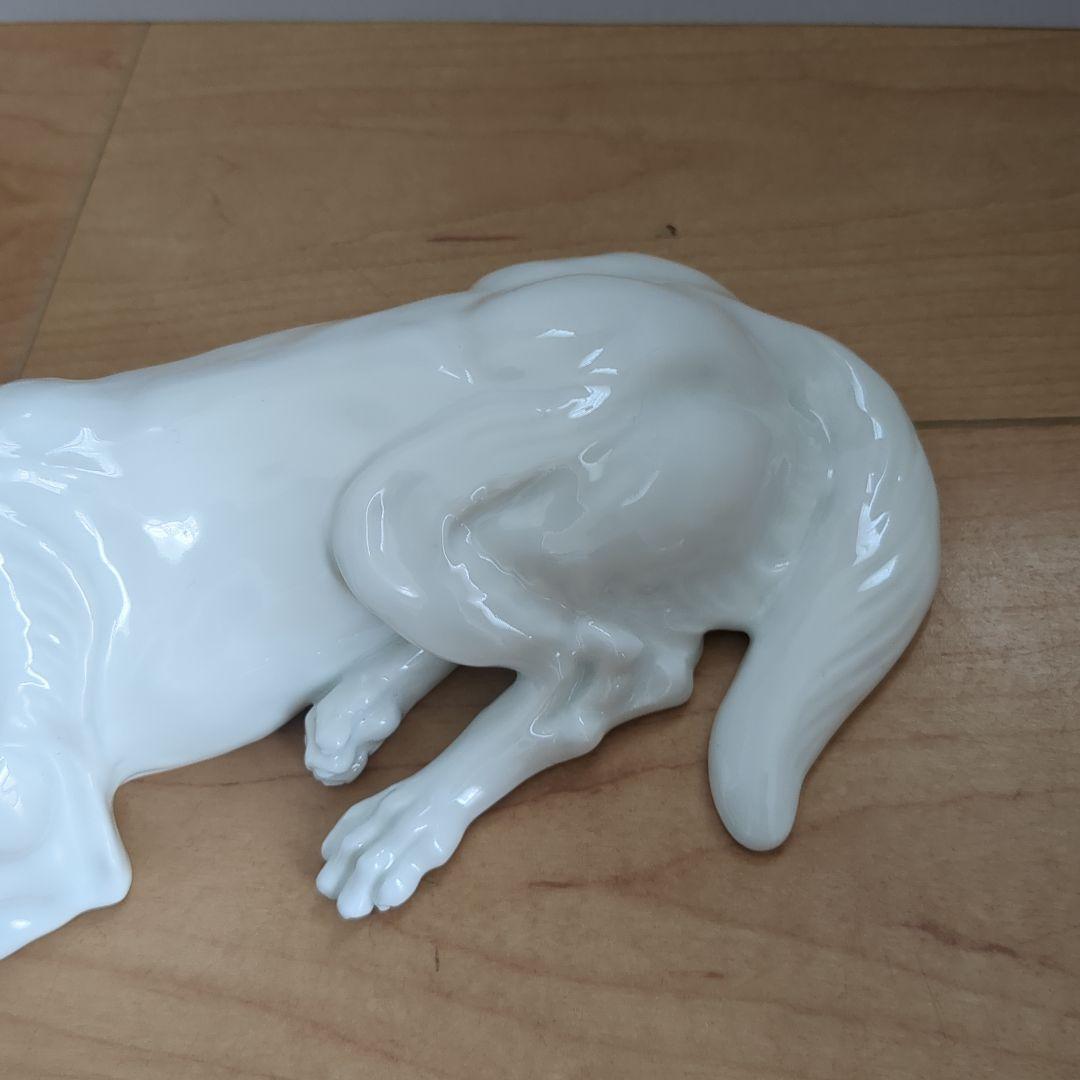 深川製磁　犬置物　レトロ