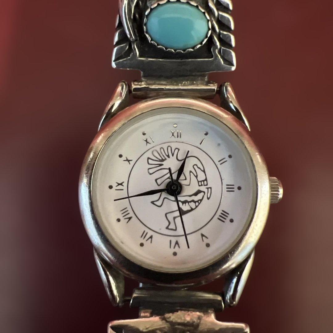 p*︎様 インディアンジュエリー　時計　ターコイズ　ココペリ　ナバホ