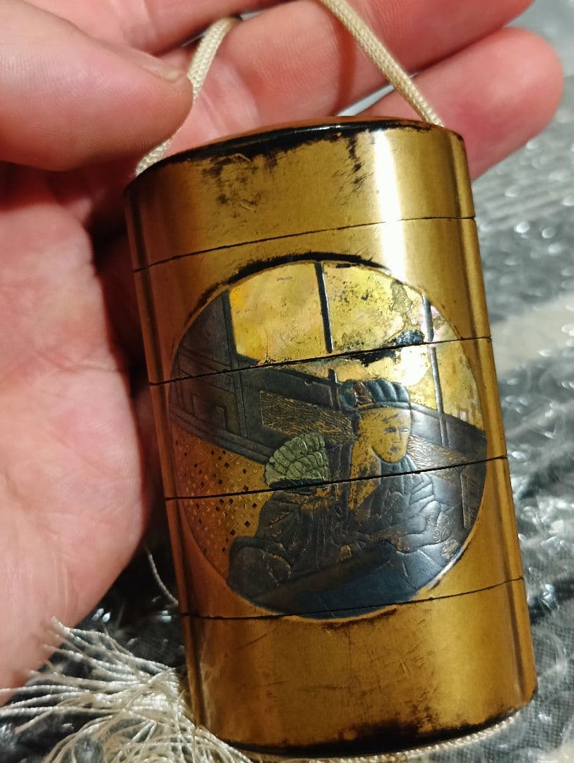 江戸時代 根付 マンモス 根付 鹿角 など 印籠