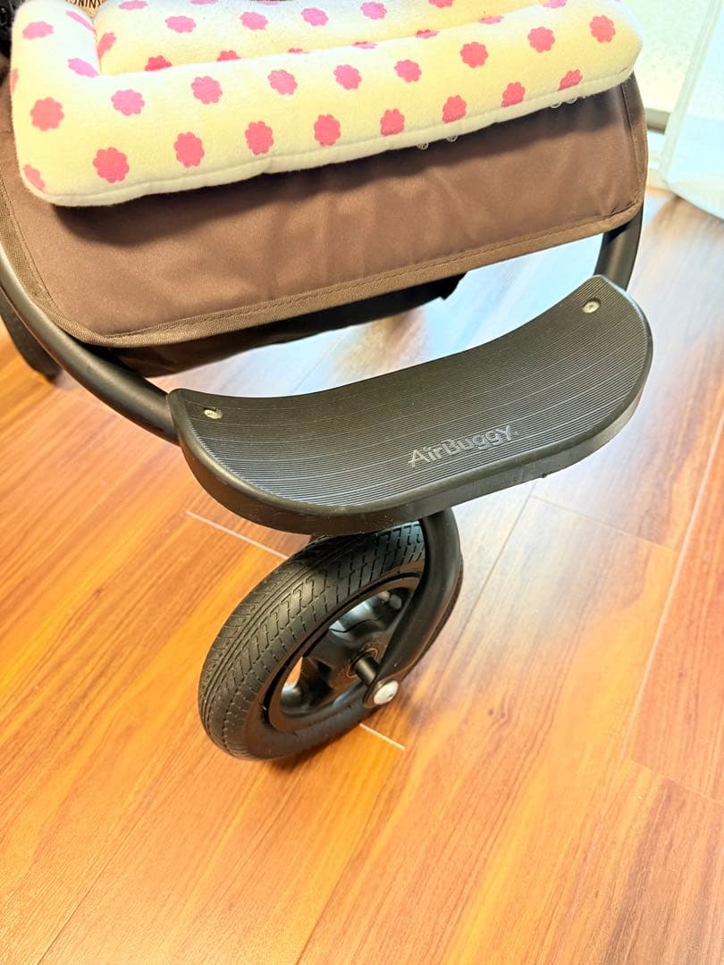 エアバギー ベビーカー オレンジ 室内保管 美品 3輪