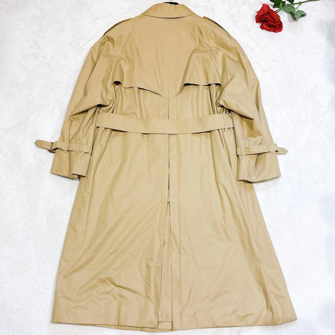 新品同様✨　アクアスキュータム　トレンチコート ベージュ　メンズ　ロング　40