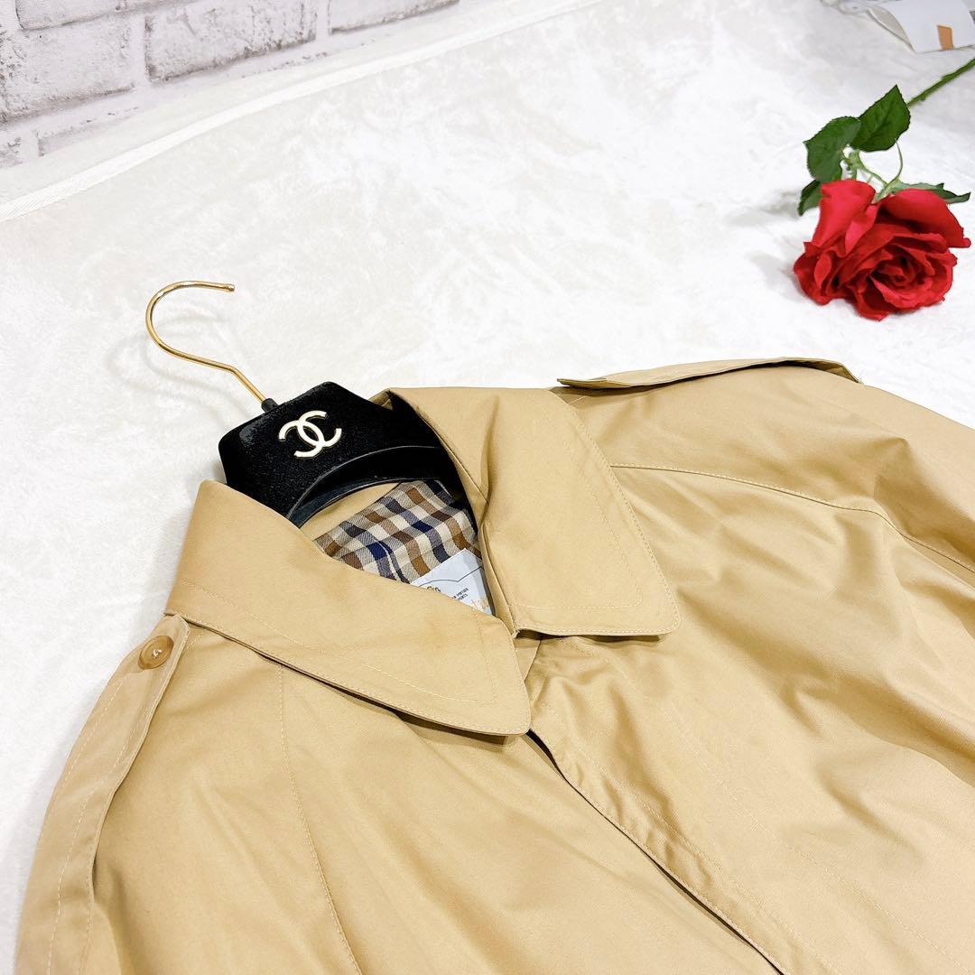 新品同様✨　アクアスキュータム　トレンチコート ベージュ　メンズ　ロング　40