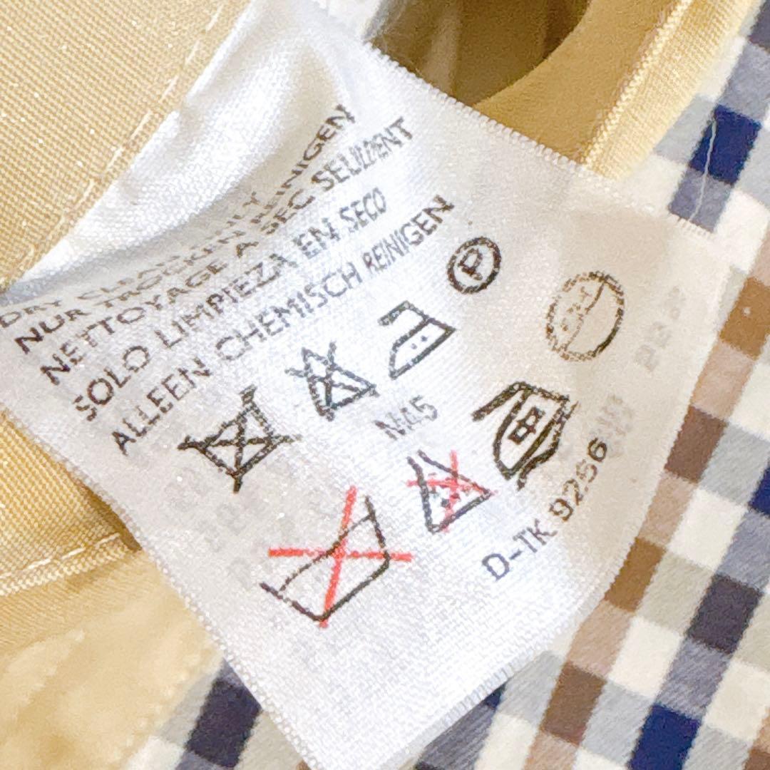 新品同様✨　アクアスキュータム　トレンチコート ベージュ　メンズ　ロング　40