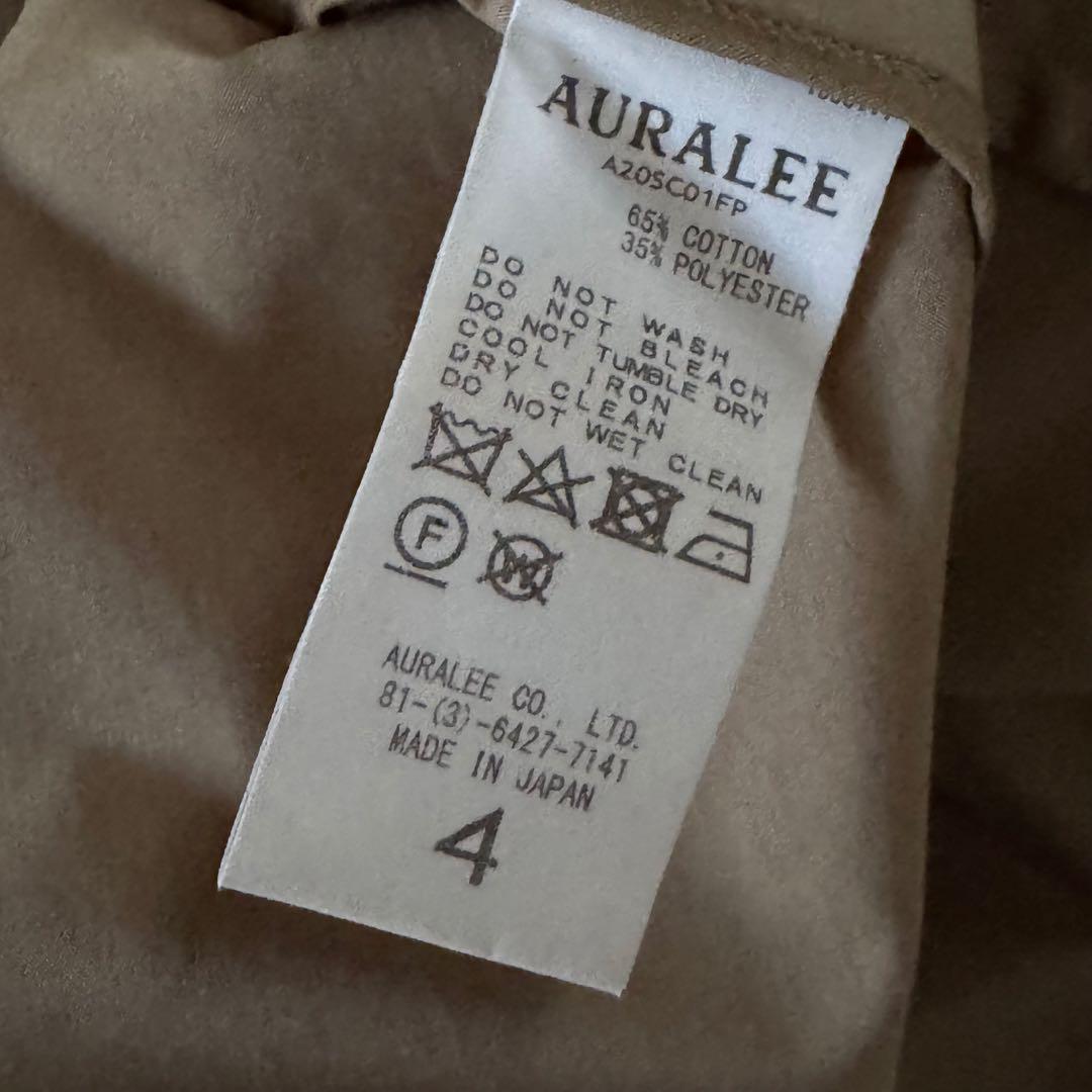 ジャケット・アウター AURALEE FINX POLYESTER BIG TRENCH COAT 4