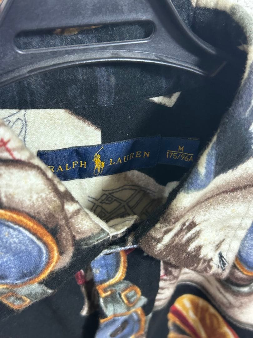 RALPH LAUREN ラルフローレン ポロスキー　総柄　起毛シャツ