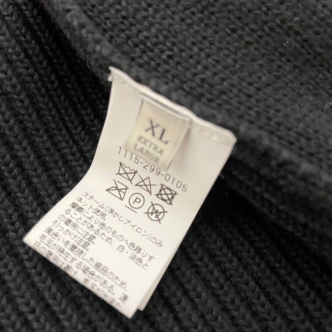 美品✨ユナイテッドアローズ　ドライバーズニット　パタゴニアウール　ブラック　XL
