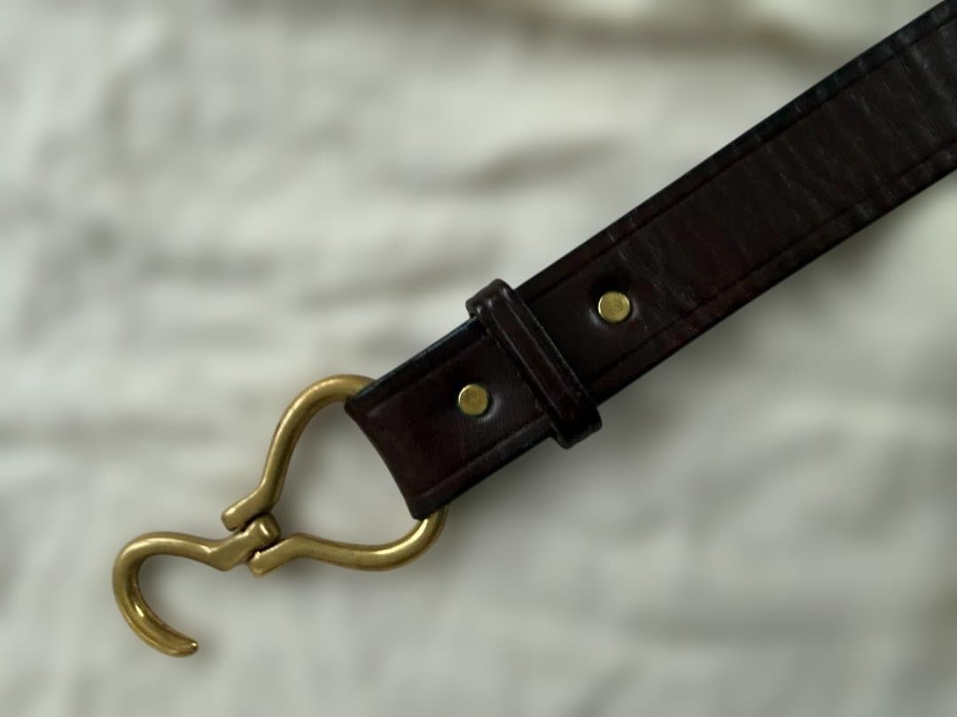 トリーレザー「Nickel Hoof Pick Belt 」34　ブラウン