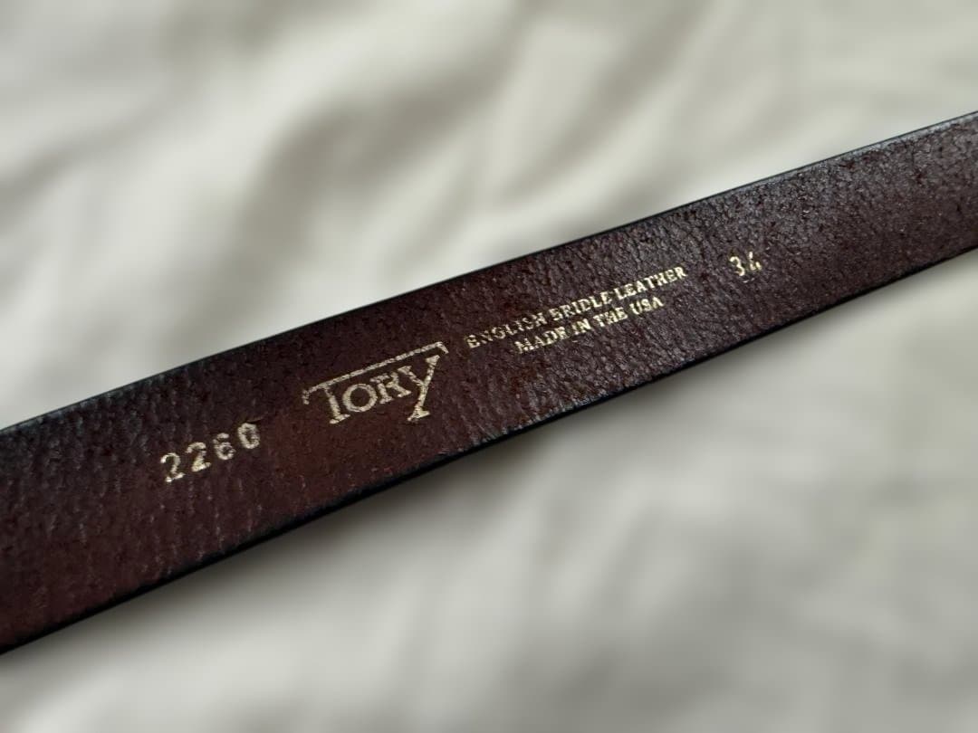 トリーレザー「Nickel Hoof Pick Belt 」34　ブラウン