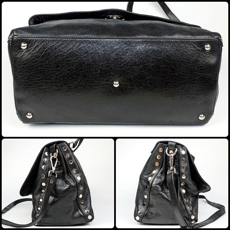【美品】ザネラート ポスティーナ M 2way ショルダーバッグ ANNI50