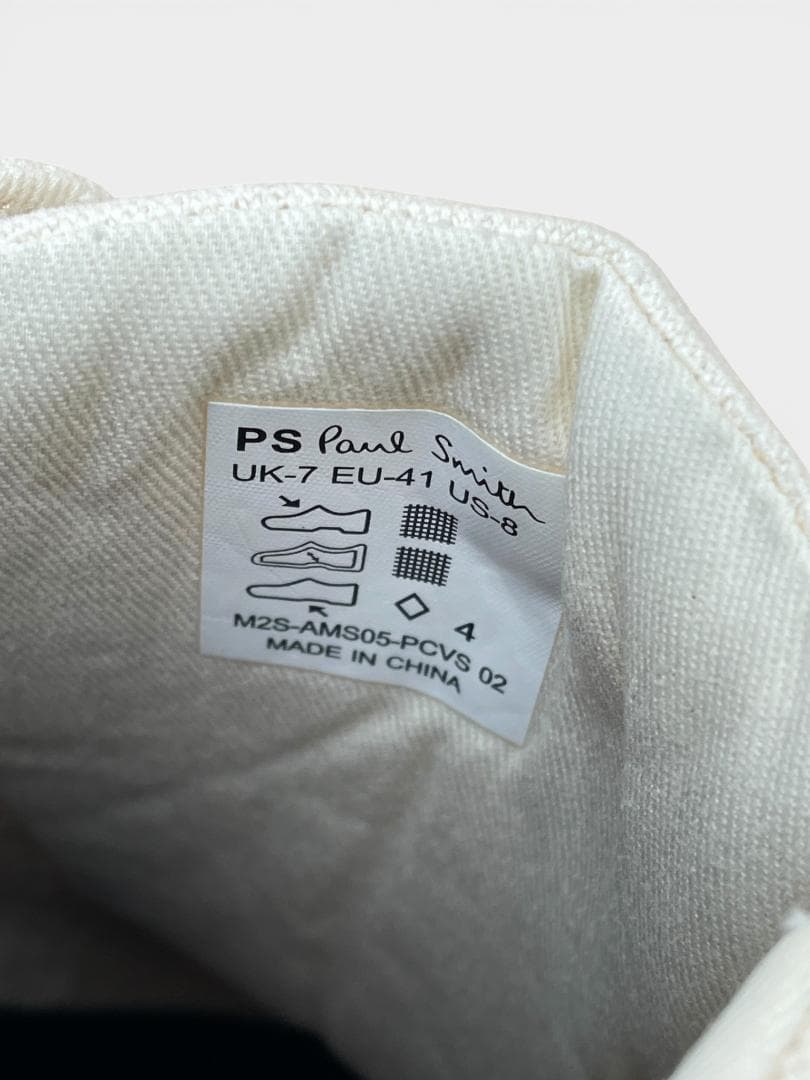 【新品レア】Paul Smith スニーカー AMOS ホワイト 正規品 箱付き