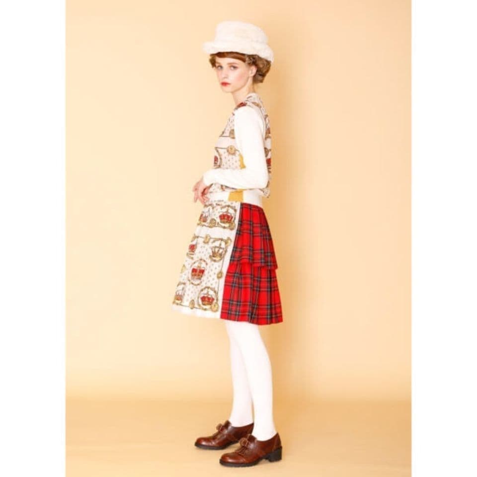 Jane Marple kingdom scarf 2faceスカート