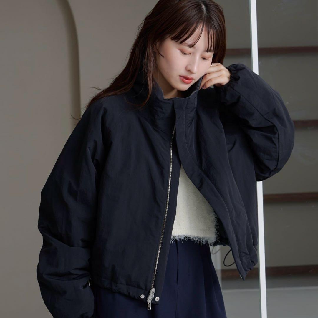 kastane チェック中綿リバーシブルアウター S