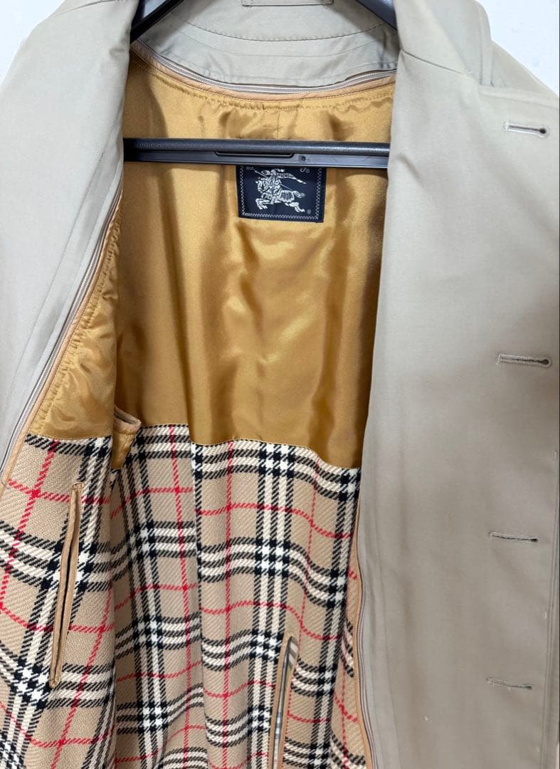 Burberry ベージュ トレンチコート チェック裏地　裏地取り外し可能