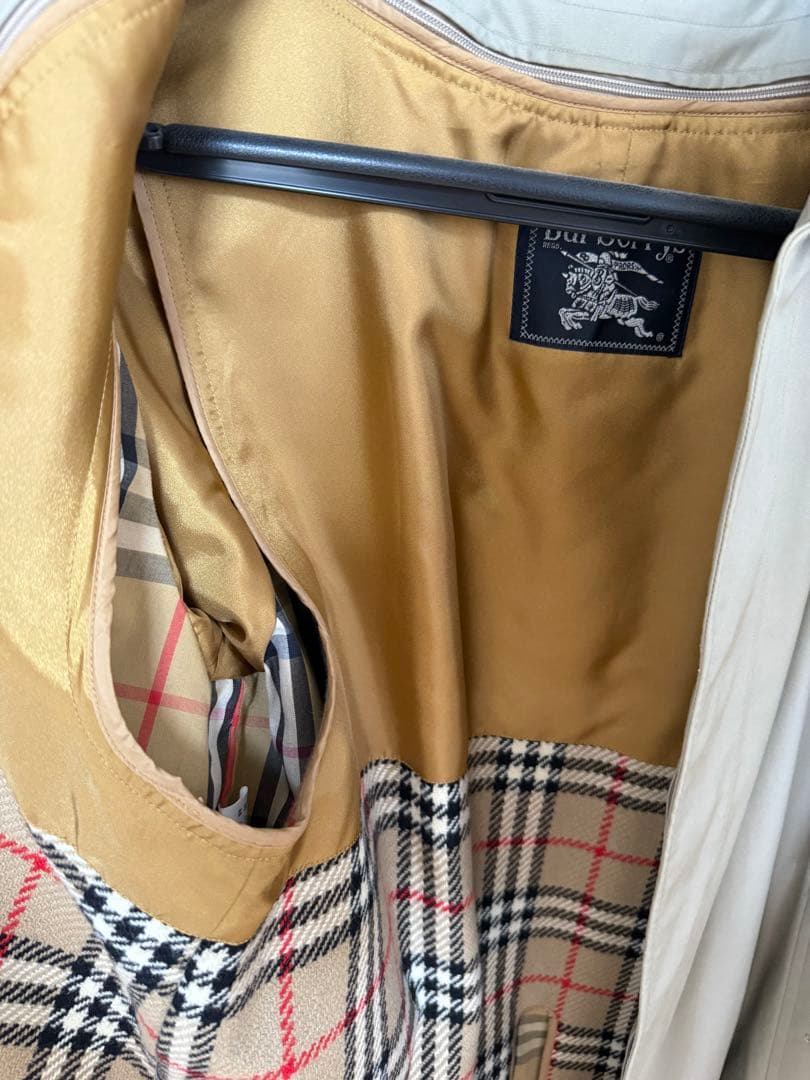 Burberry ベージュ トレンチコート チェック裏地　裏地取り外し可能