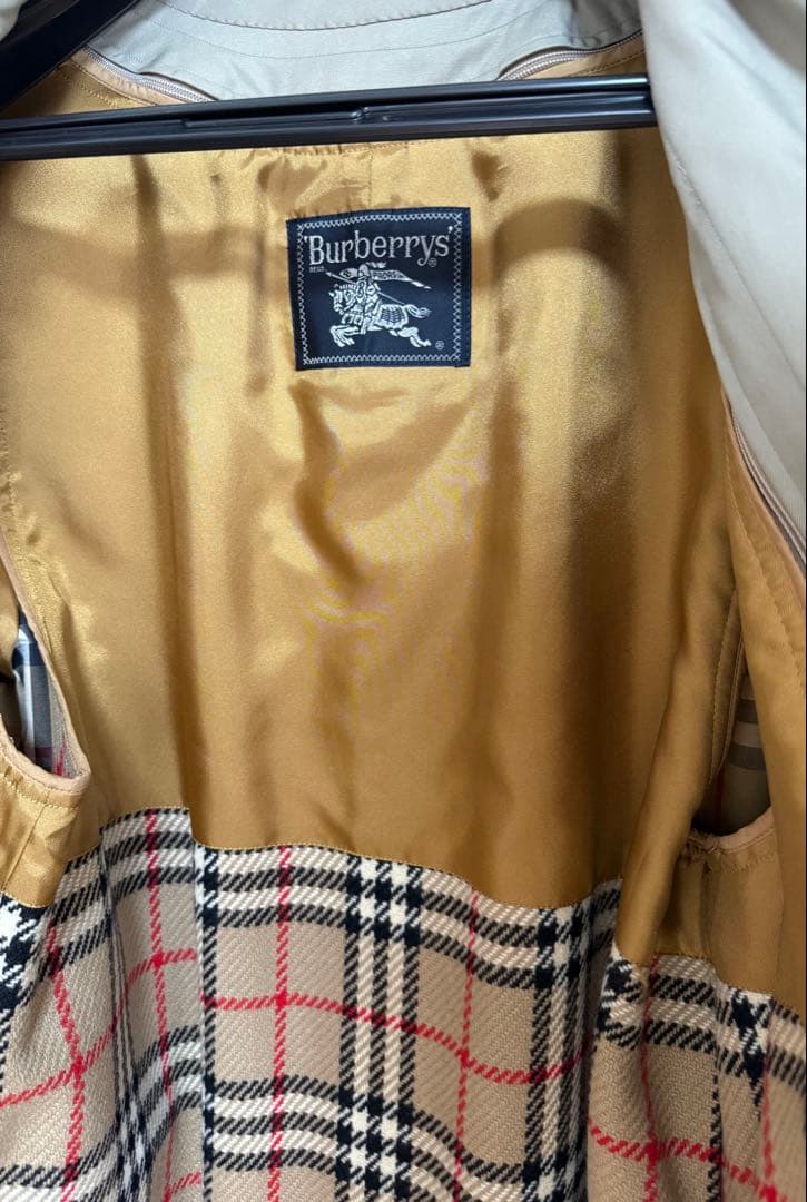 Burberry ベージュ トレンチコート チェック裏地　裏地取り外し可能