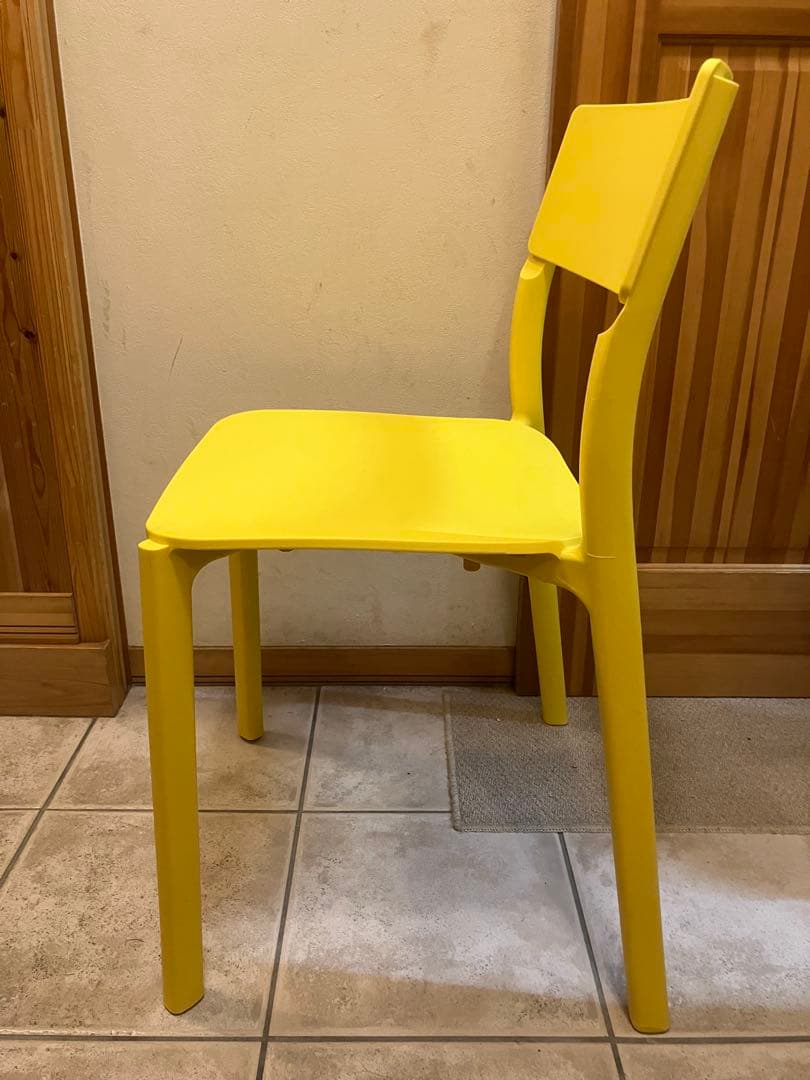 ◉美品◉ IKEA JANINGE チェア イエロー FRP 北欧　【ヤニンゲ】