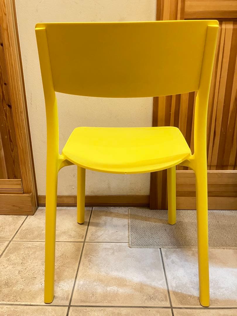 ◉美品◉ IKEA JANINGE チェア イエロー FRP 北欧　【ヤニンゲ】