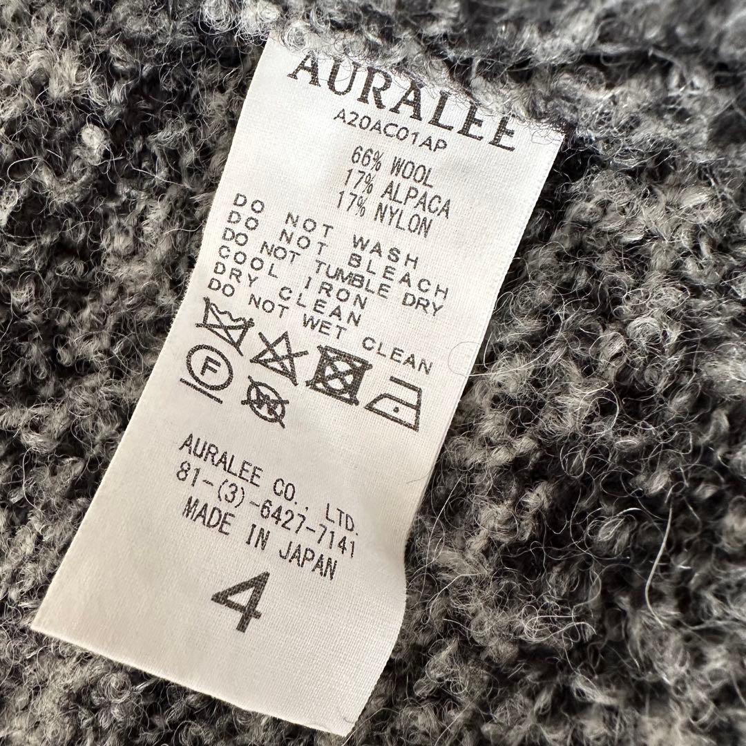 AURALEE ウールアルパカニットカーディガン
