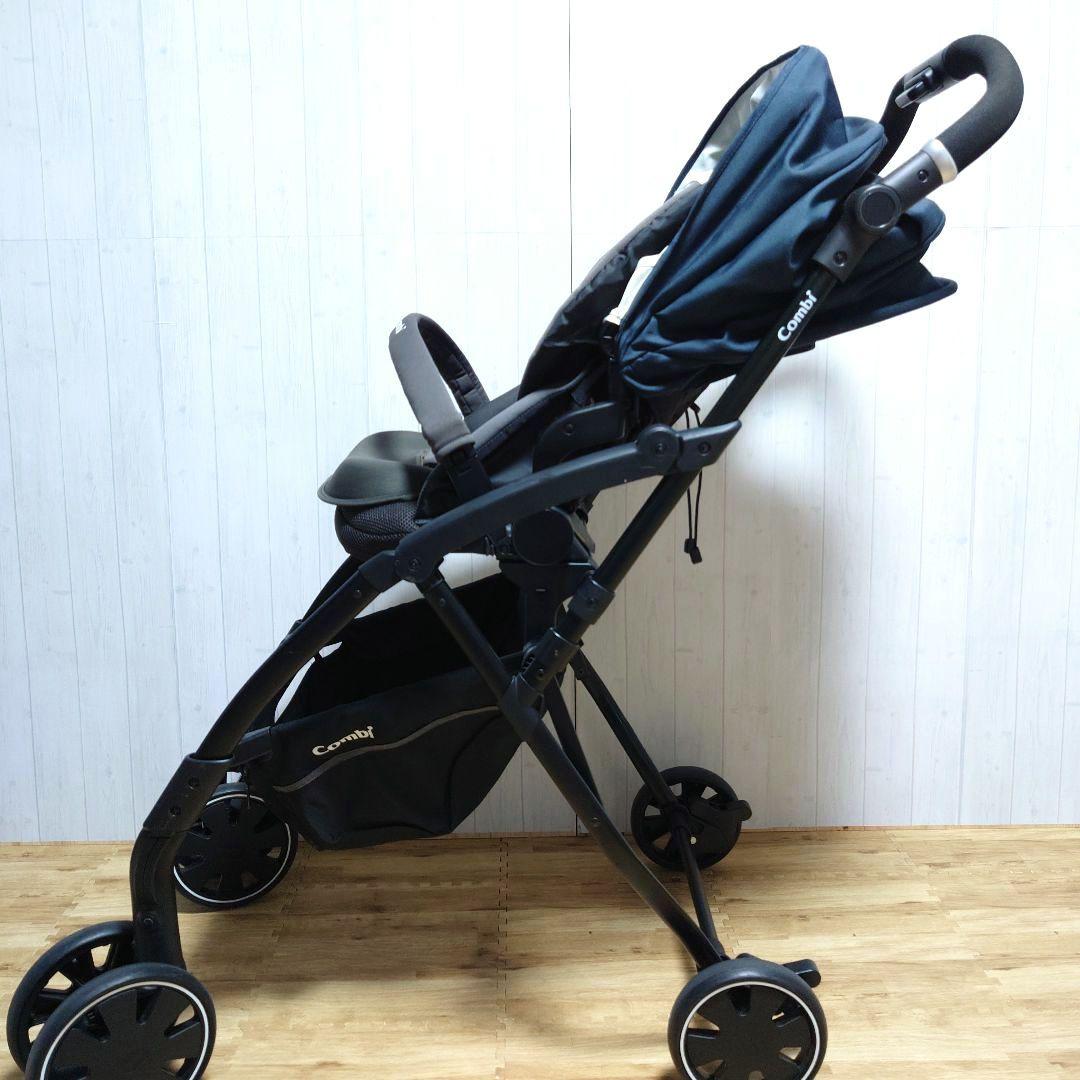 ✩美品✩ コンビ ベビーカー AttO type-s NB 両対面式 ネイビー