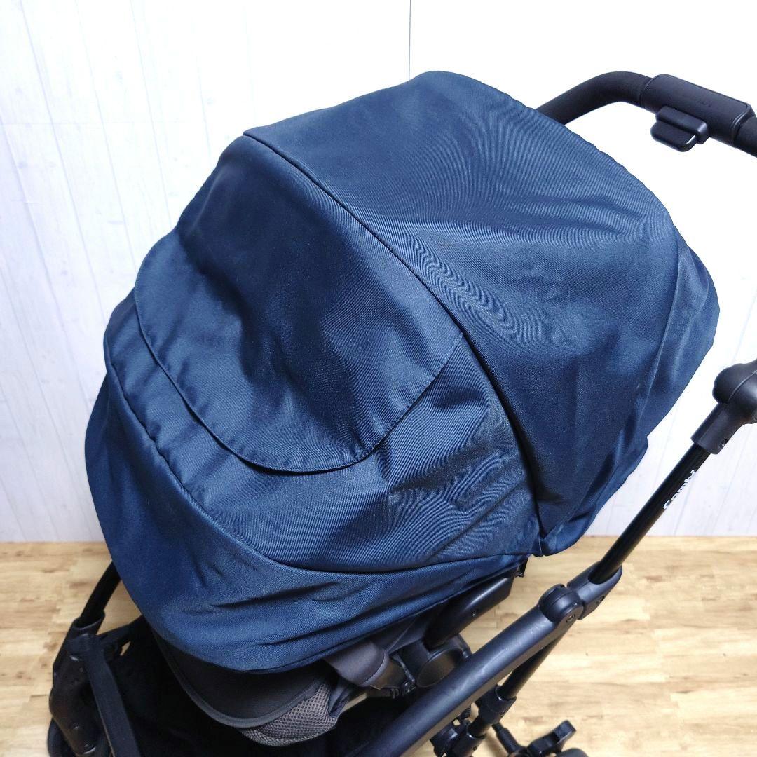 ✩美品✩ コンビ ベビーカー AttO type-s NB 両対面式 ネイビー