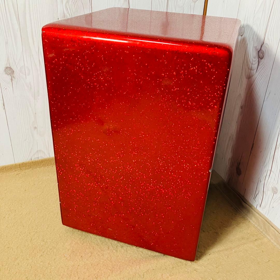 美品 Pearl カホン スパークル レッド PCJ-633BB パール