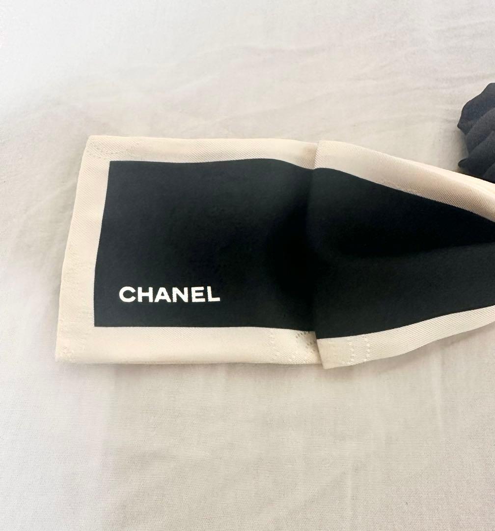 【CHANEL シャネル】ヘアアクセサリーリボンシュシュ