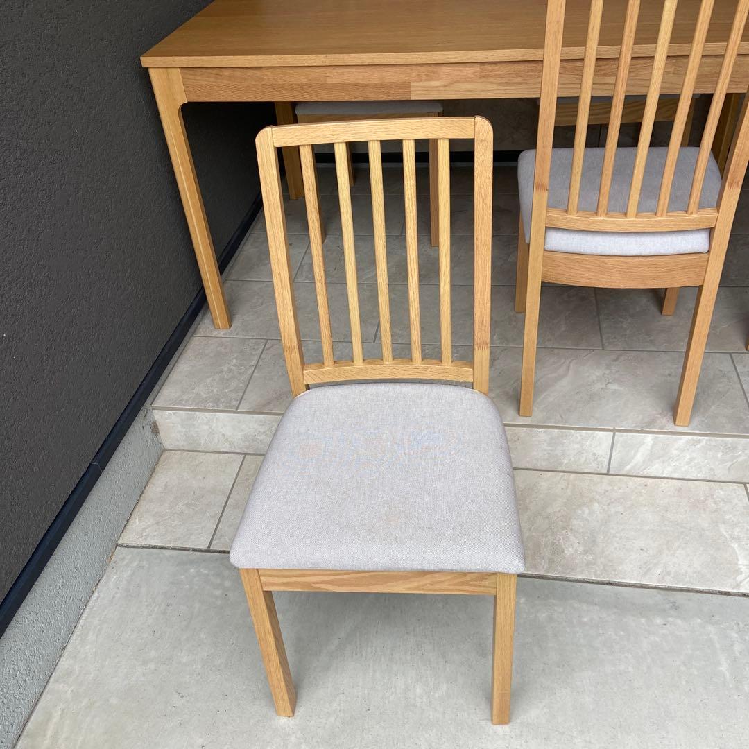 廃盤/美品　IKEA KOFSTA ダイニングテーブル150×90椅子4脚セット