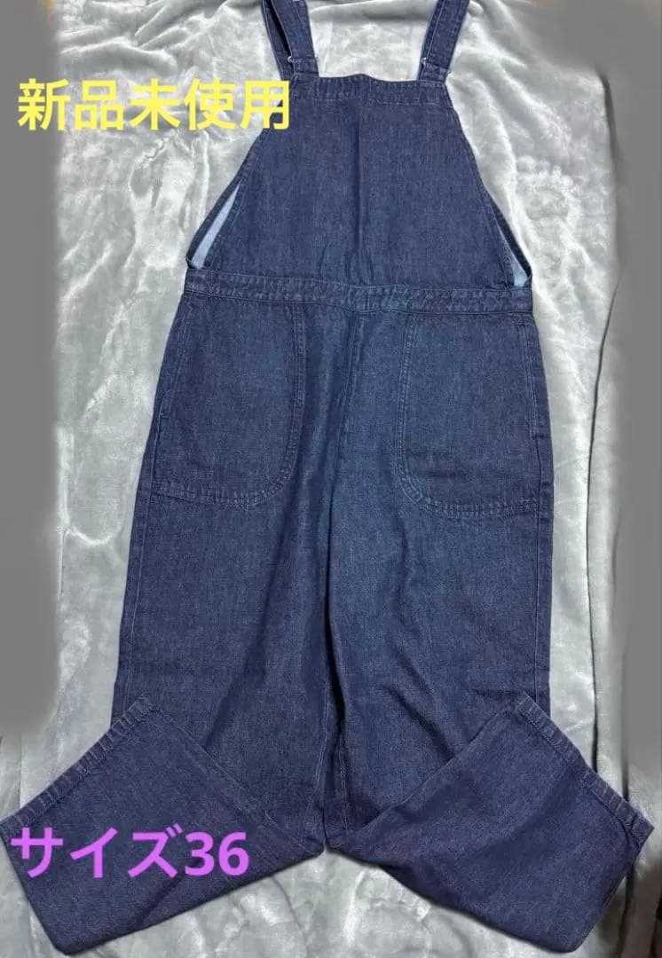 DANTON ダークインディゴ サロペット サイズ36