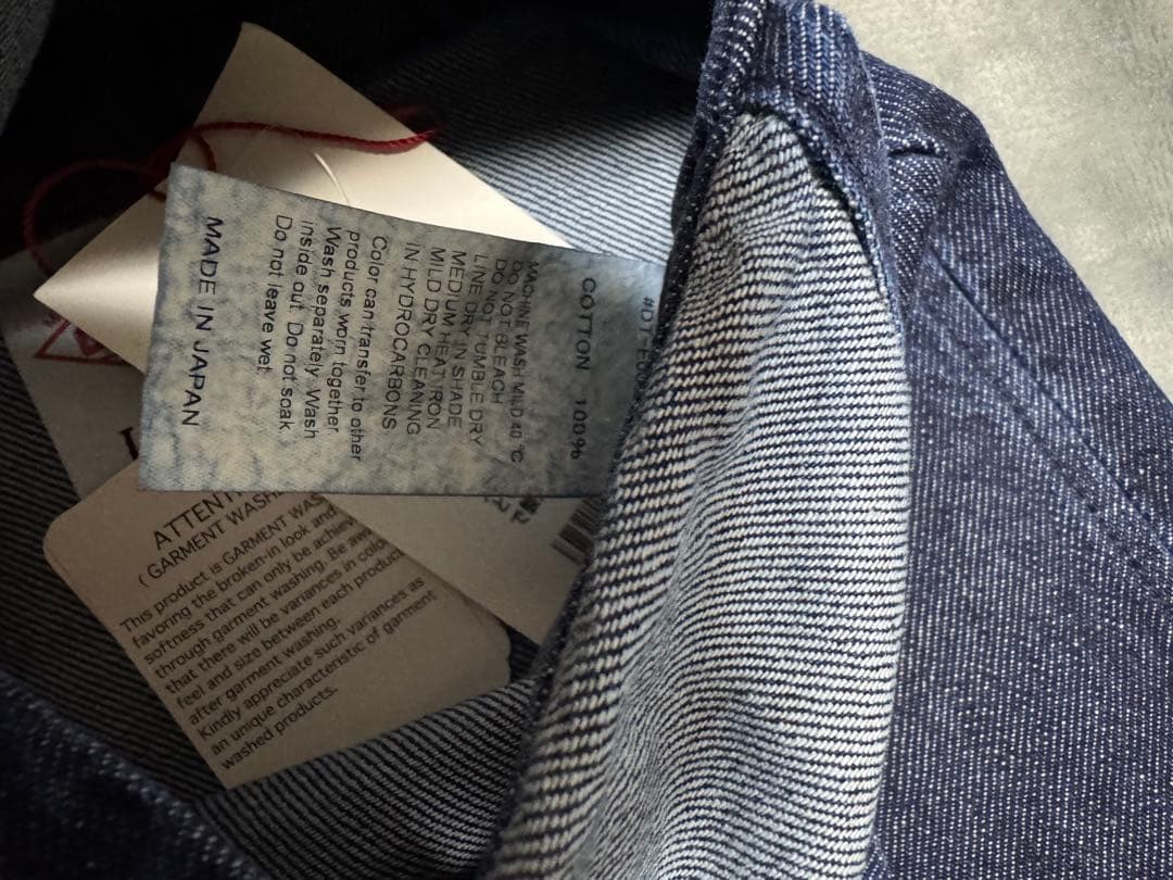 DANTON ダークインディゴ サロペット サイズ36