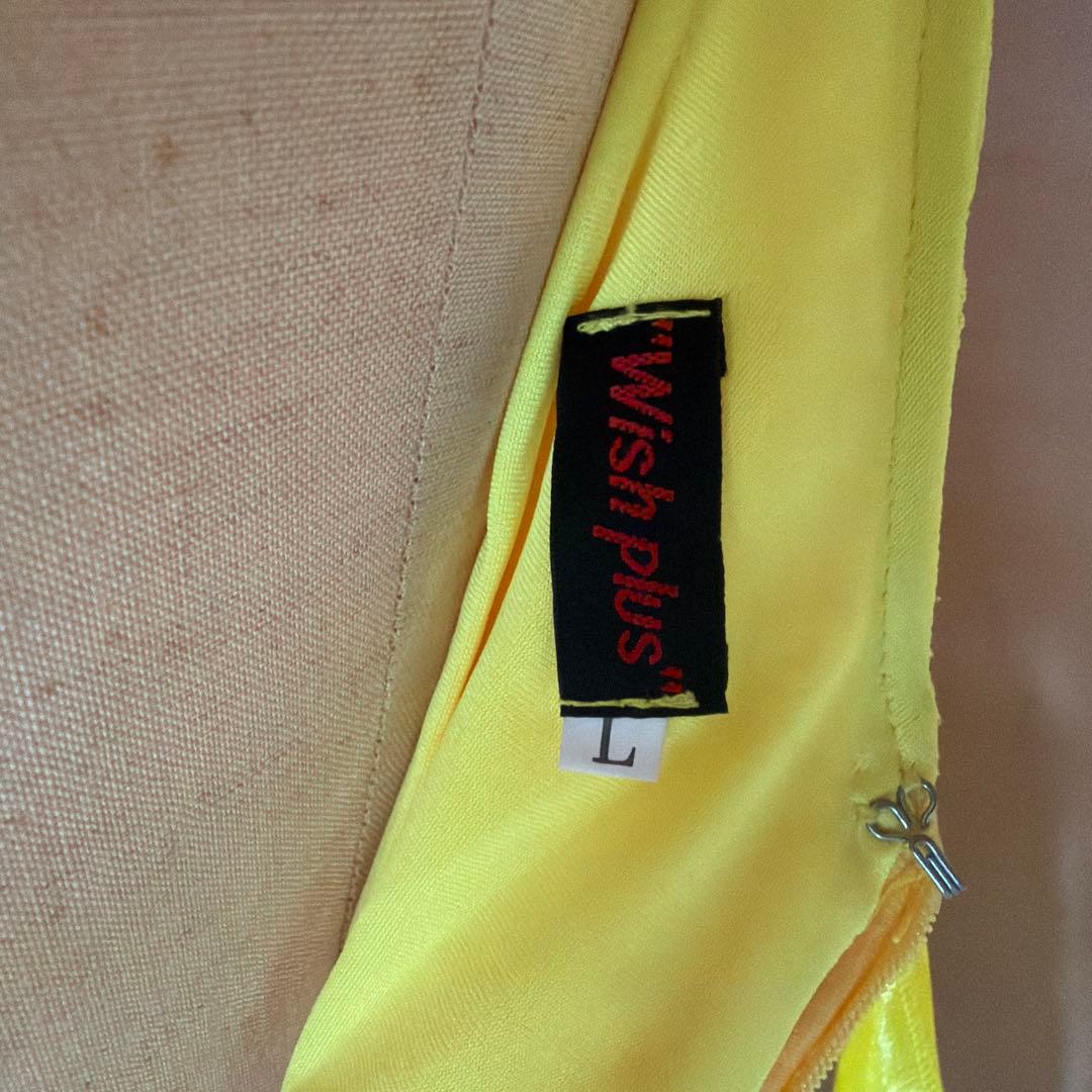 社交ダンス用黄色ドレス