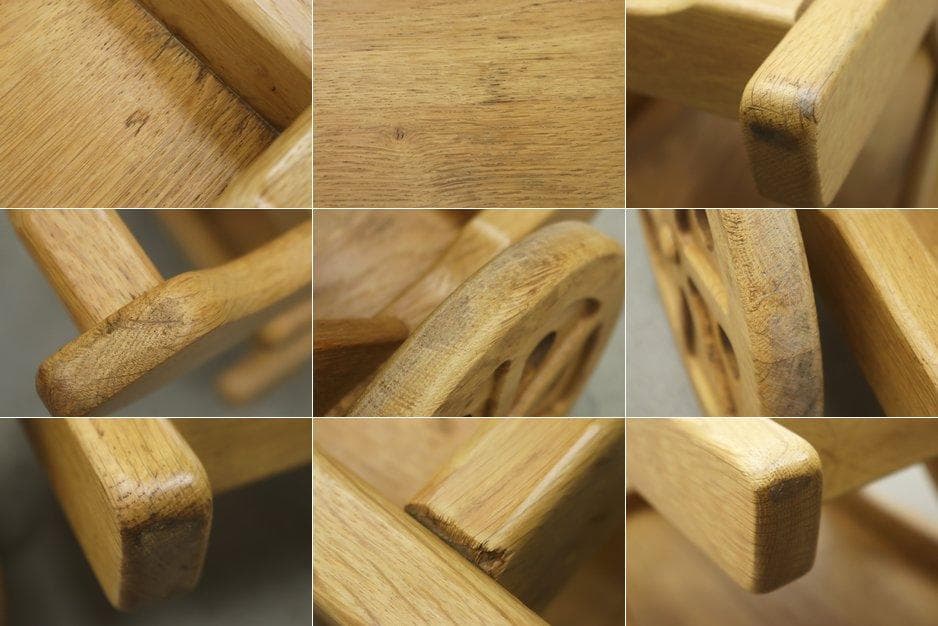 オーク無垢材 トローリー ワゴン キッチン ラック シェルフ カントリー