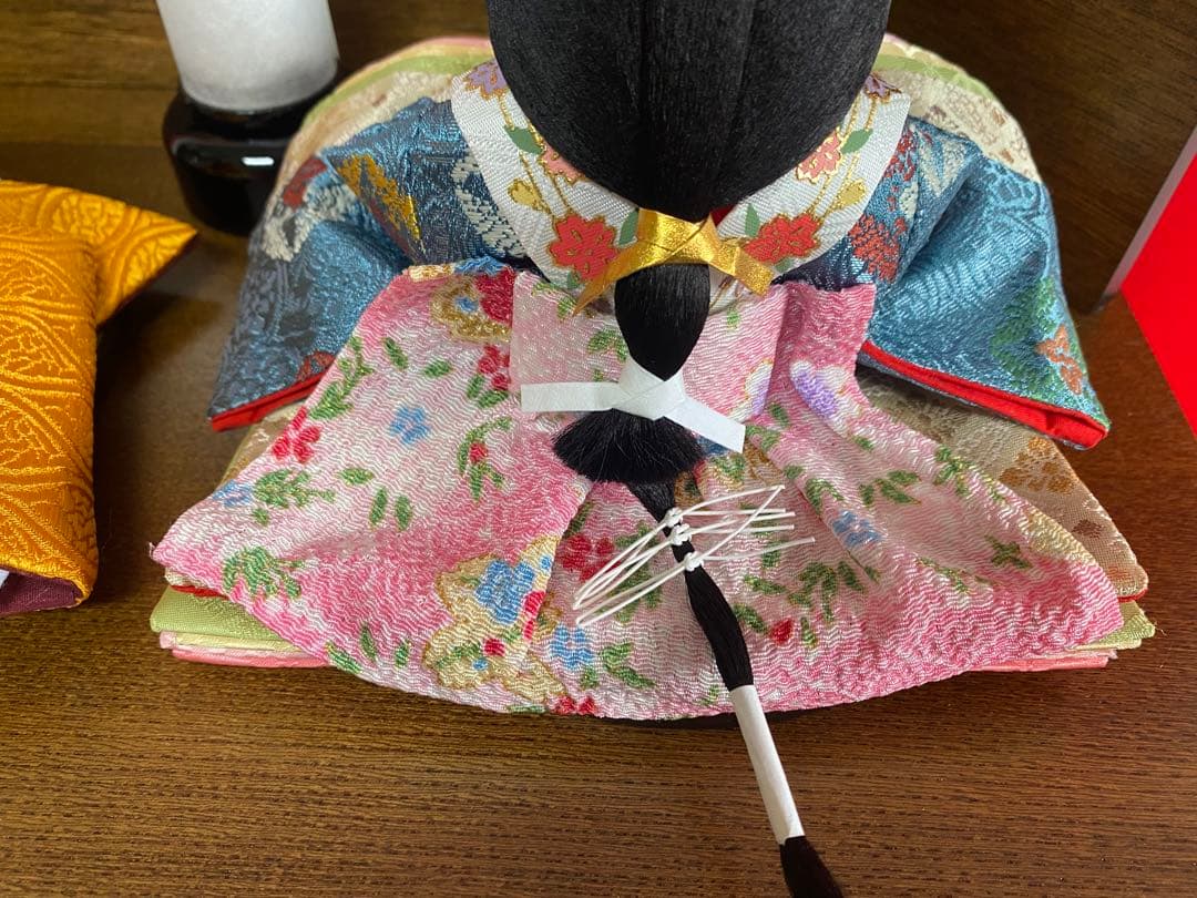 東京久月　雛人形　収納セット・東帯十二単姿・間口約４２×奥行約３０×高さ約３９㎝