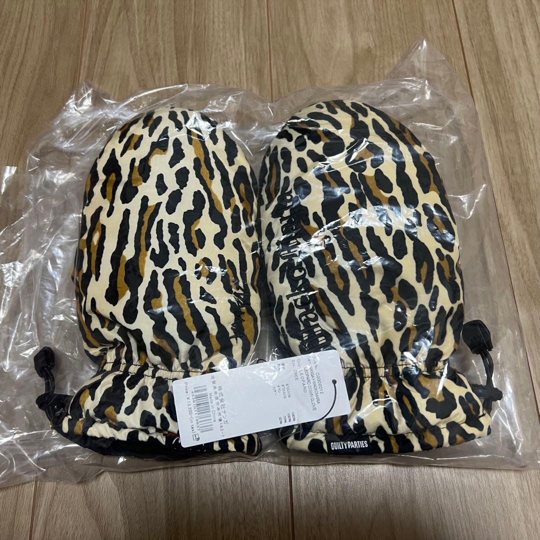 wackomaria nanga レオパード柄 ダウン グローブ