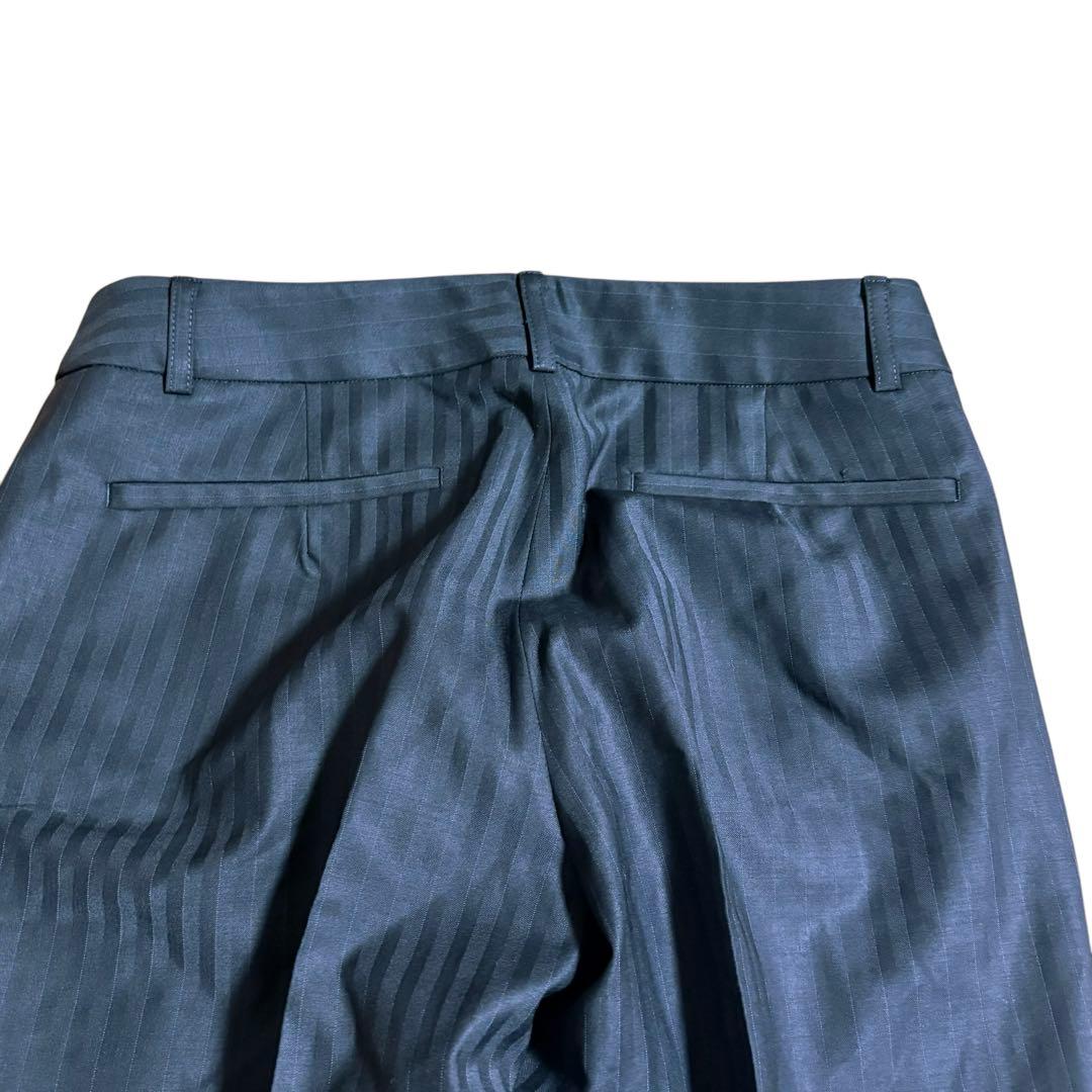 アイシービー☆パンツスーツ　ストライプ　テーラードジャケット　42 大きいサイズ