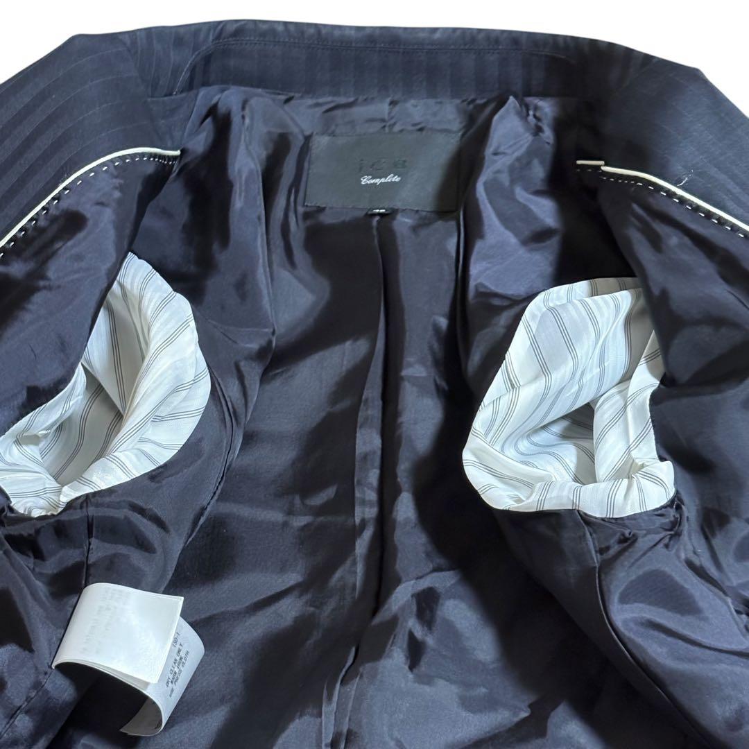 アイシービー☆パンツスーツ　ストライプ　テーラードジャケット　42 大きいサイズ