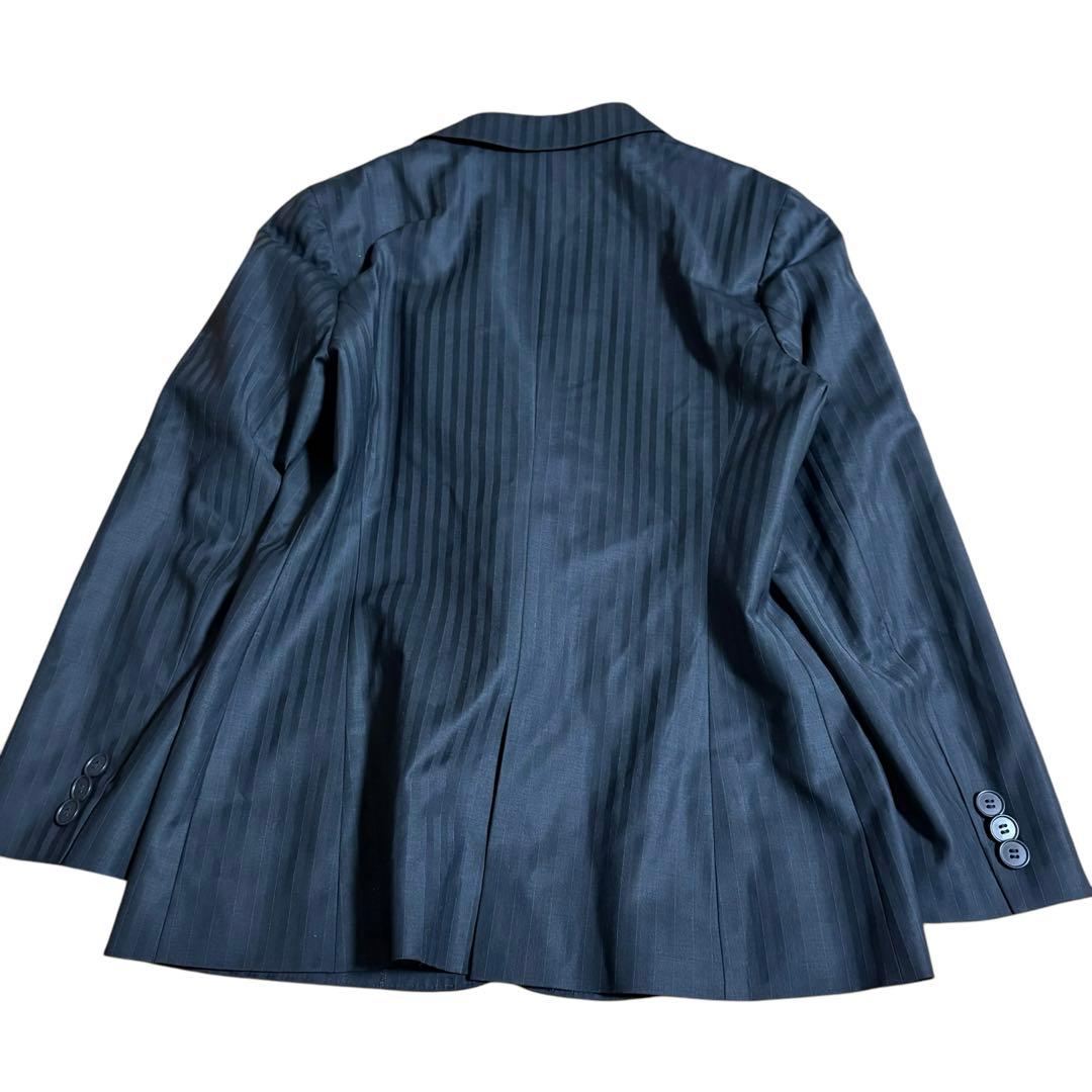 アイシービー☆パンツスーツ　ストライプ　テーラードジャケット　42 大きいサイズ