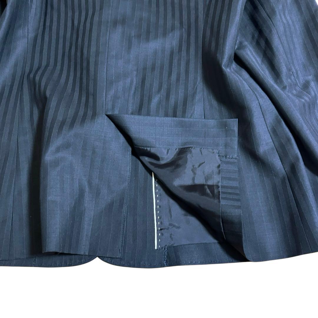 アイシービー☆パンツスーツ　ストライプ　テーラードジャケット　42 大きいサイズ