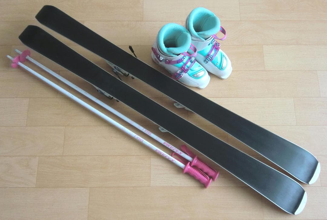 ■■1月限定■送料無料■Hart■子供用スキーセット■板120靴21■WAX済■