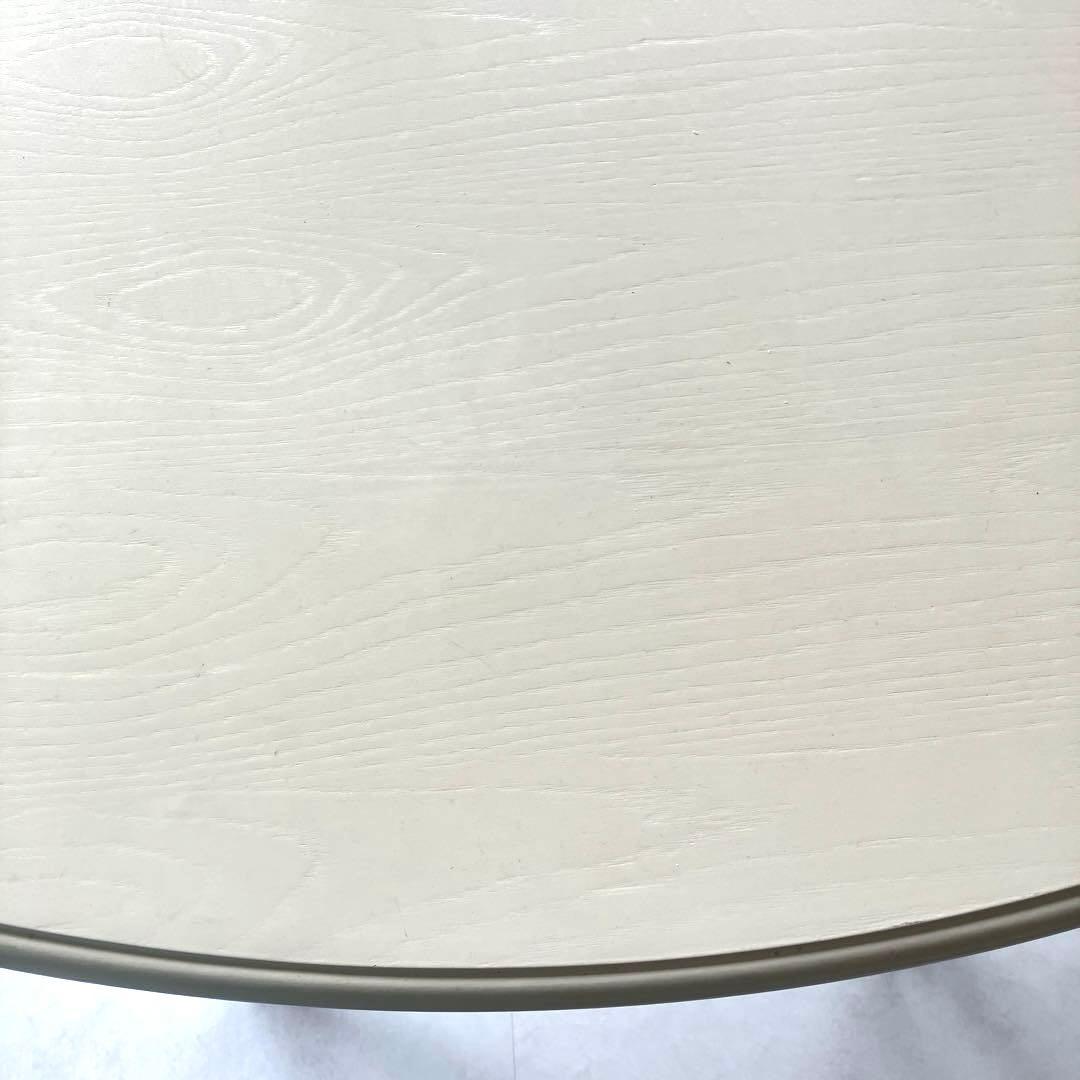 美品　Francfranc 猫脚　ダイニングテーブル75センチ　アイボリー