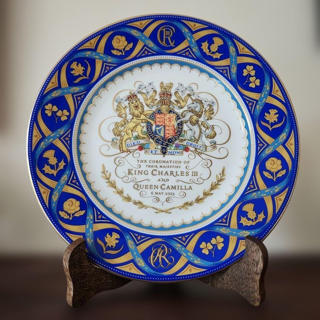 ロイヤルコレクションチャールズ国王戴冠式　コロネーション記念プレート