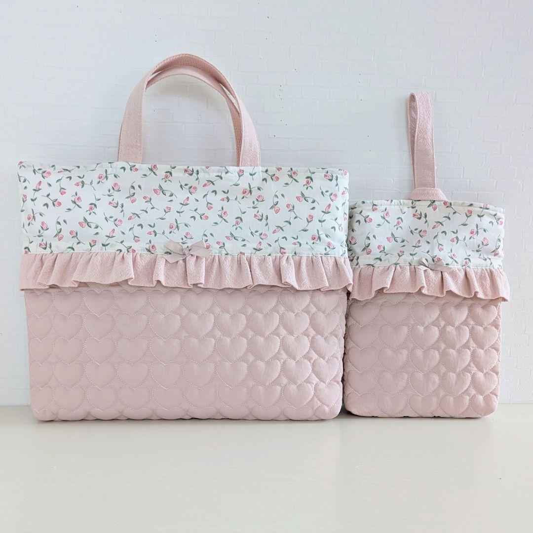 ハンドメイド　入園入学セット　レッスンバック　お着替え袋　上靴袋　コップ袋