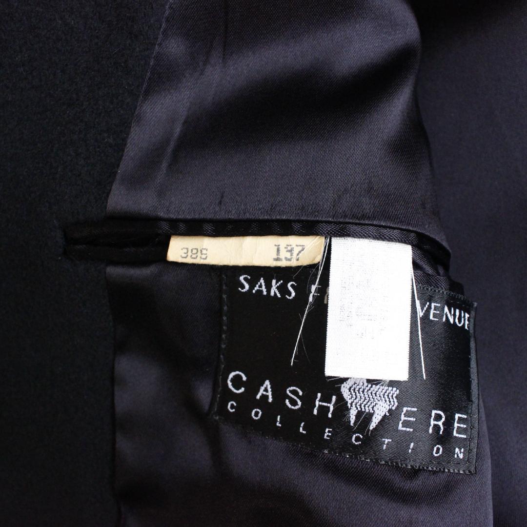 SAKS FIFTH AVENUE USA製 カシミヤ100% チェスターコート