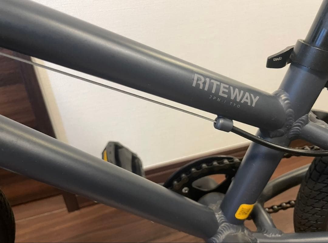 美品　RITEWAY 子供用自転車　マットブラックグレー16インチ