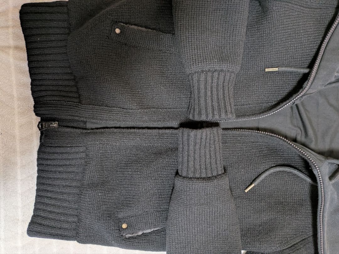 DIESEL ディーゼル ニットパーカー ジャケット アウター ブラック