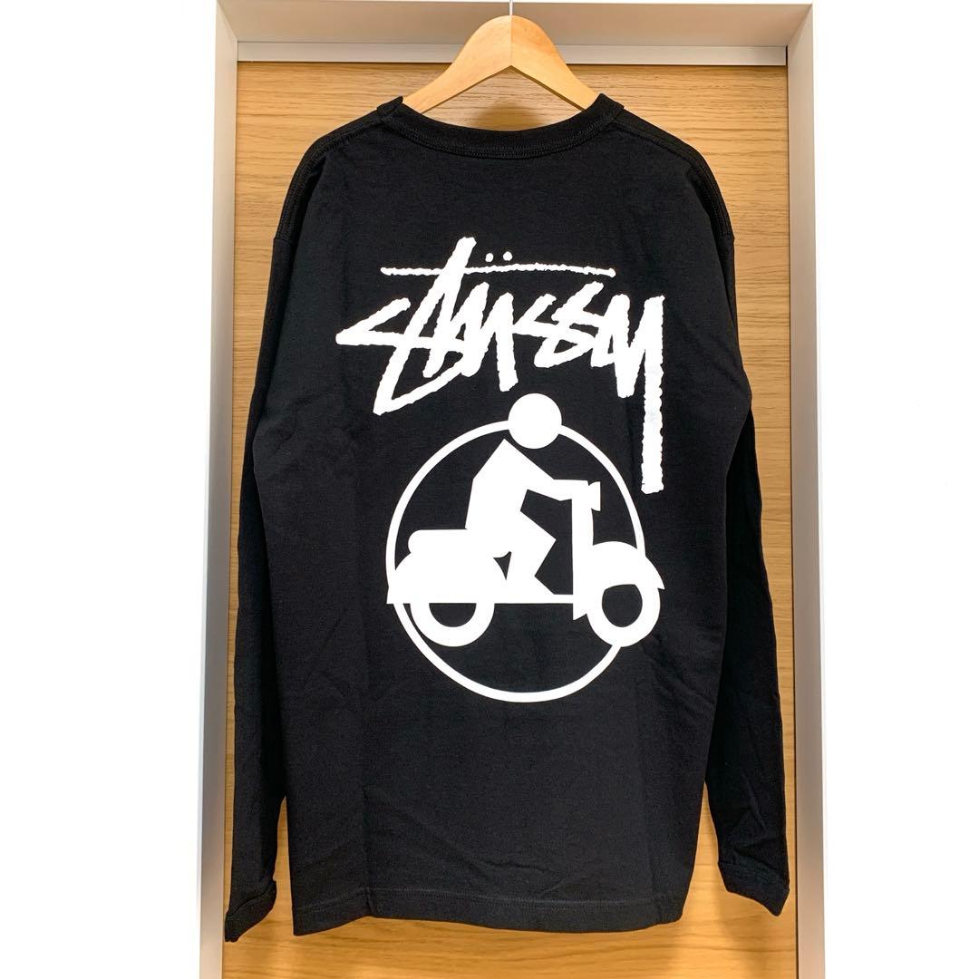 【新品未使用】オールドステューシーロンT USA製 スクーターマン ブラック M