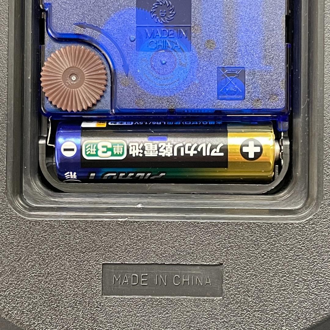 【送料込】NEXTIME ウッドウッドミディアム 壁掛け時計(グレー) 35cm