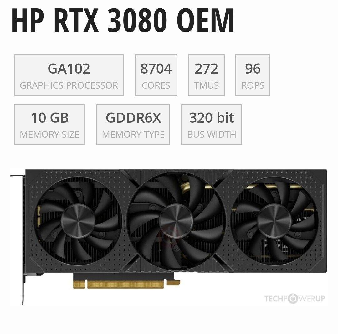 【HP】RTX3080 OEM グラフィックボード