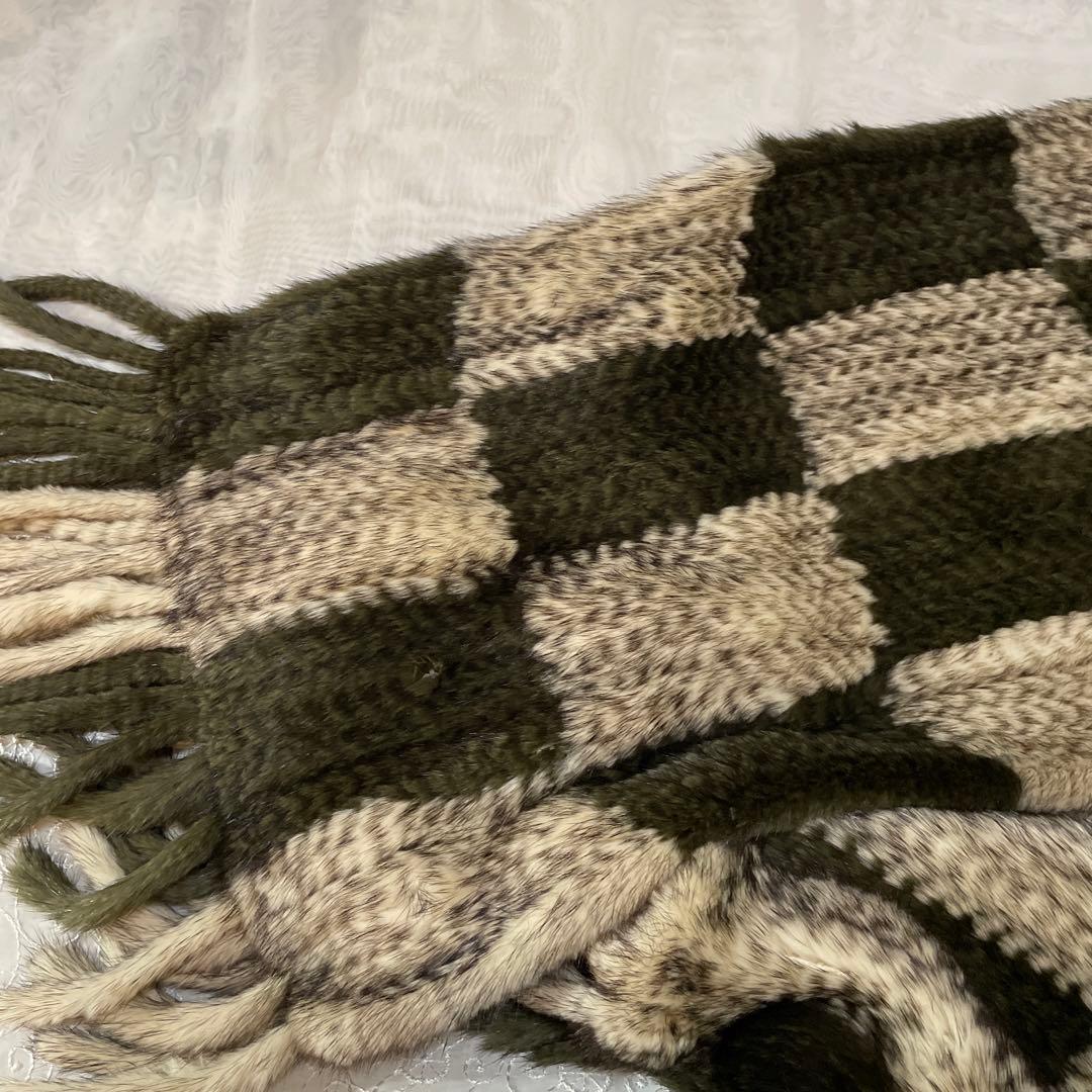 SAGA MINK ファー　毛皮　高級感　羽織り　マフラー　美品