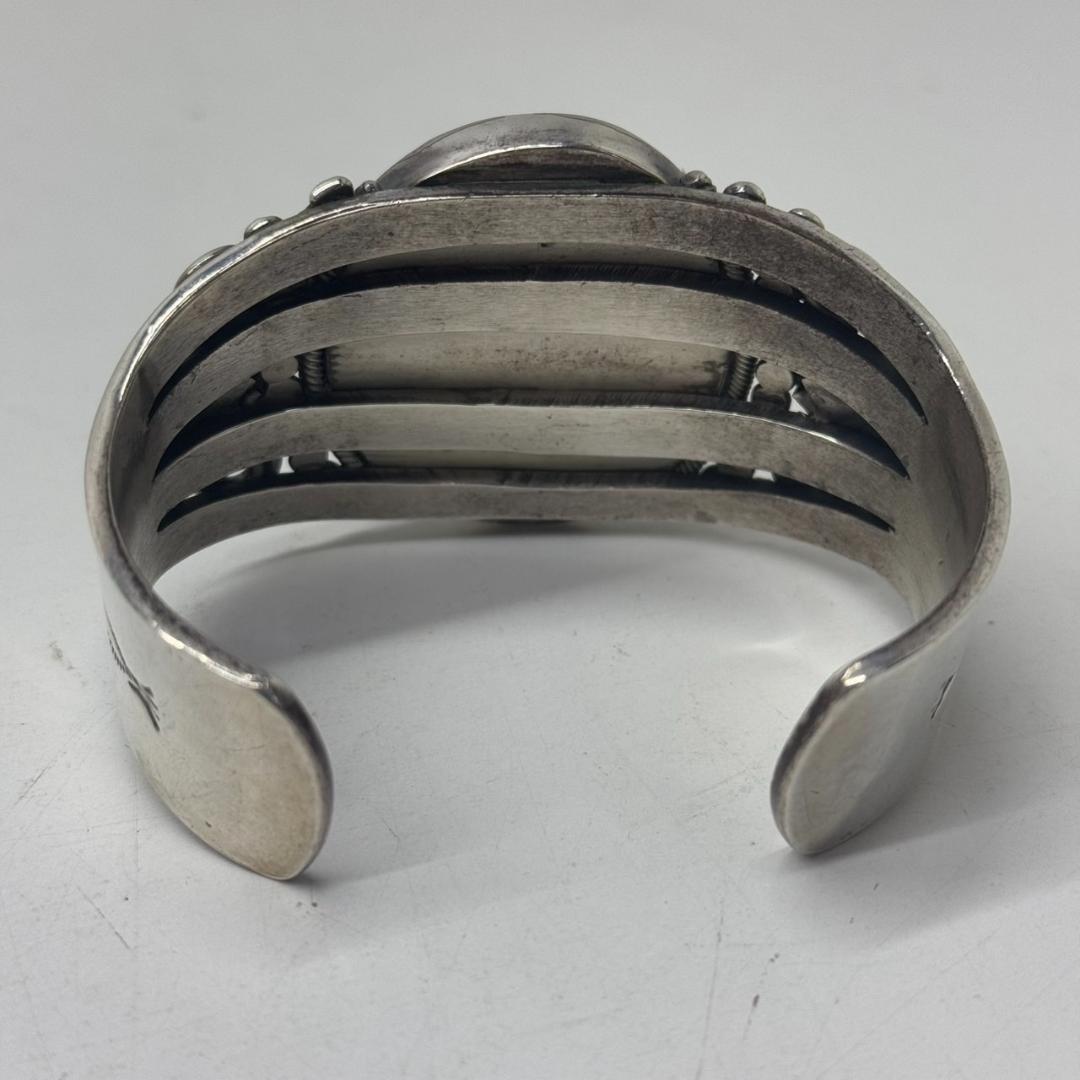 E◆美品 ナバホ バングル ターコイズ B刻印 インディアンジュエリー　希少