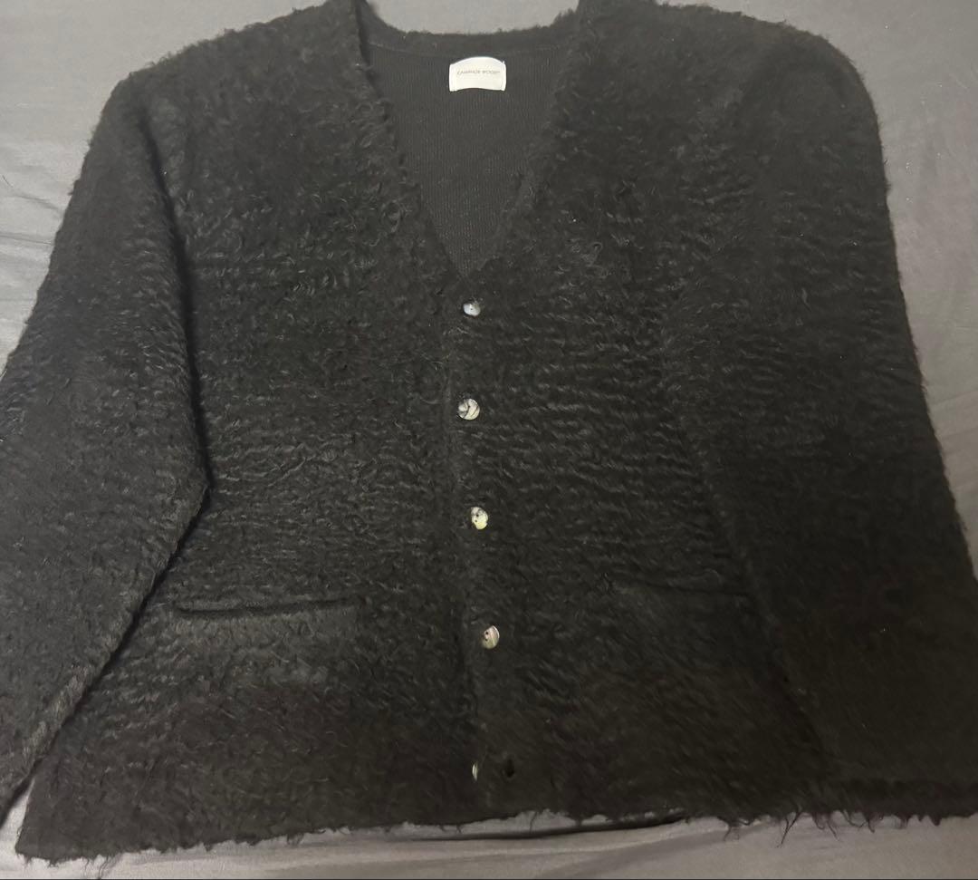 CAMPHOR WOOD モヘアタッチスーパーシャギーカーディガン
